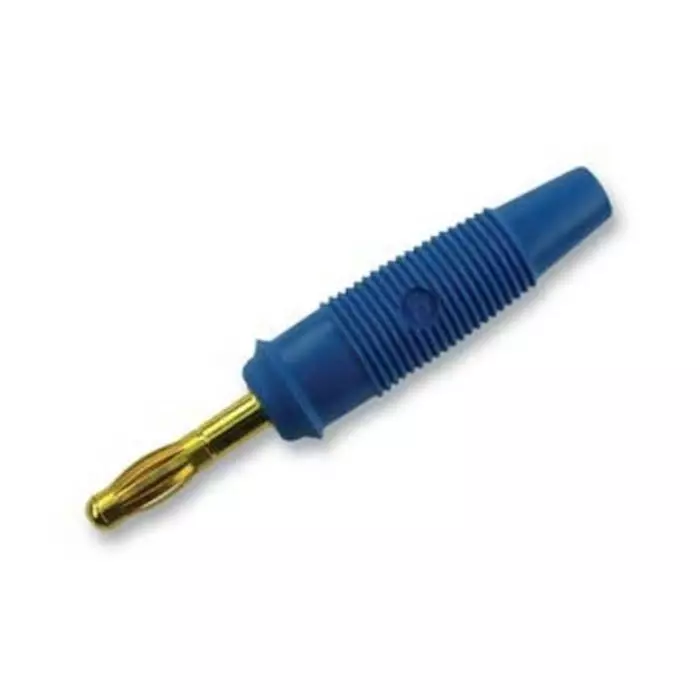 HIRSCHMANN TEST AND MEASUREMENT Banana Plug Blue male 4 mm Connector Solder Termination 32A 30 V AC 60V DC Gold, 972518702 (Pack of 500)