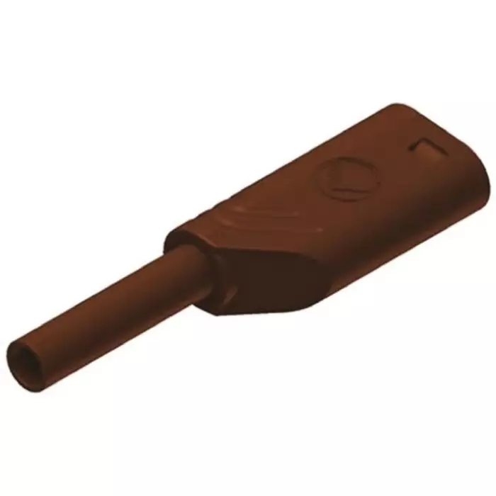 HIRSCHMANN TEST AND MEASUREMENT Banana Plug Brown male 2 mm Connector Solder Termination 10A Gold Plating, 975090705 (Pack of 100)