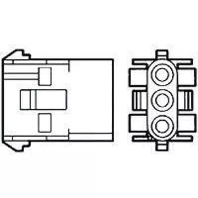 TE CONNECTIVITY Female Connector Housing 8 Pole, 926308-3 (Pack of 5)