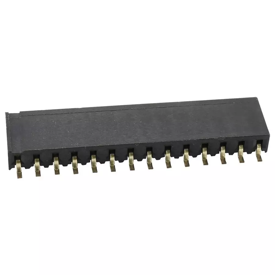 MULTICOMP PRO PCB Receptacles CONN, RCPT, 12POS, R/A, 1ROW, 2.54MM, 2212BR-12G-SM-TR