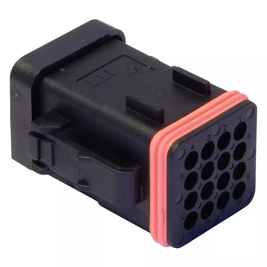 ITT CANNON Automotive Connector Housings PLUG HOUSING W/CAP, 16POS, PLASTIC, 250V, 132015-0073.
