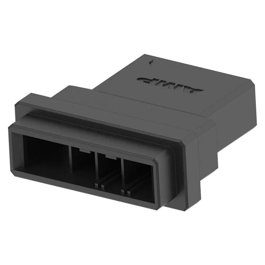 AMP - TE CONNECTIVITY RECTANGULAR HOUSING, PLUG, 4POS, 1-179552-4