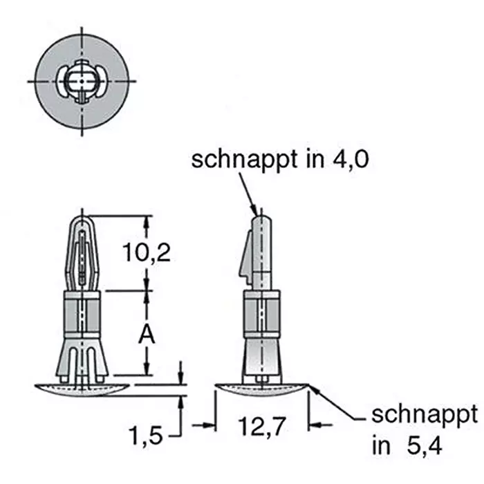 ETTINGER SPACER, 7.9/3.2, PA, 006.81.126