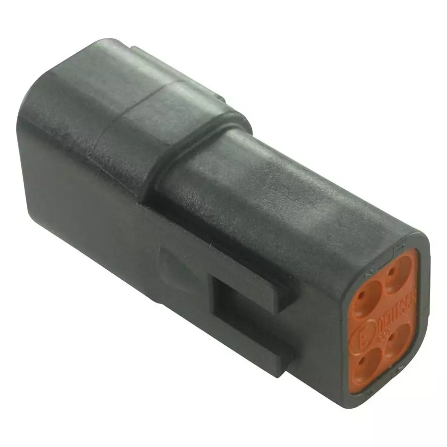 DEUTSCH - TE CONNECTIVITY HOUSING, RECEPTACLE, 4 WAY, PLASTIC, DT044P-CE02