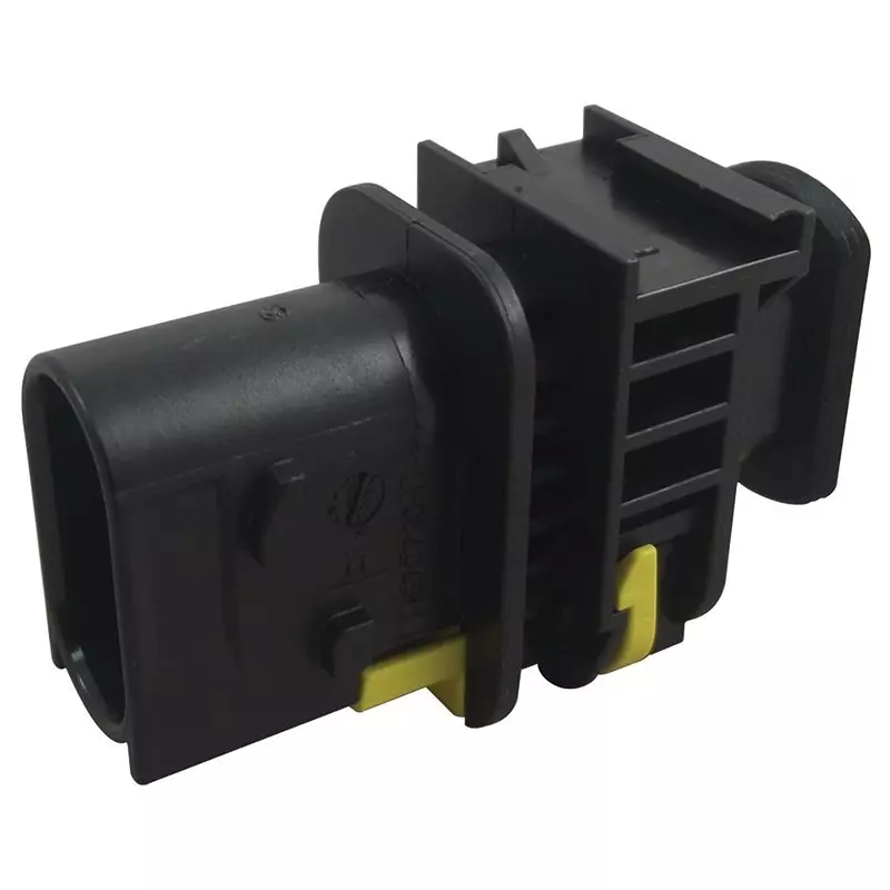 TE CONNECTIVITY Plug Housing, 3Pos, Pbt Gf, Black, 1-1670730-1