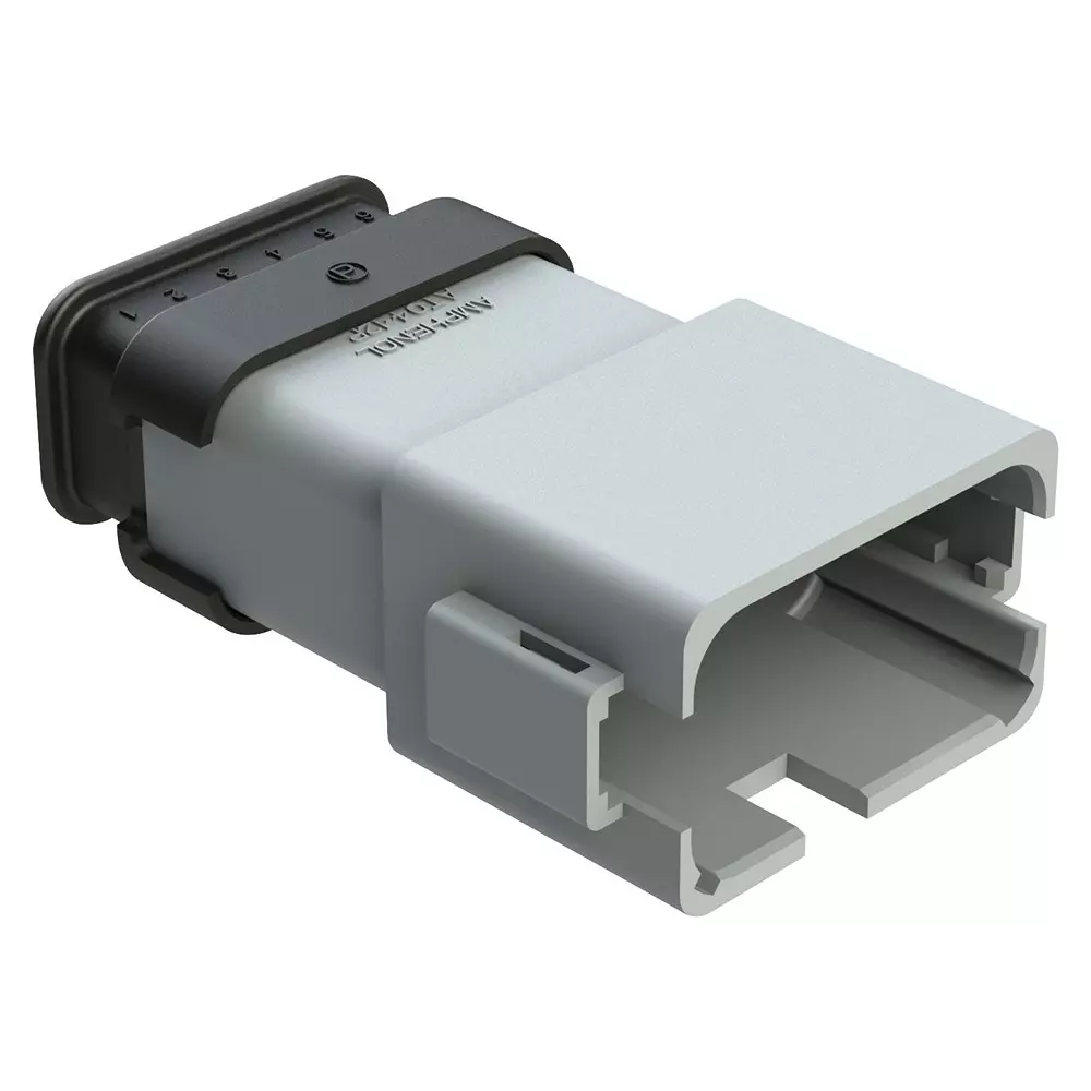AMPHENOL SINE/TUCHEL AUTOMOTIVE HOUSING, RCPT, 12POS, 13A, AT04-12PA-SRGRY