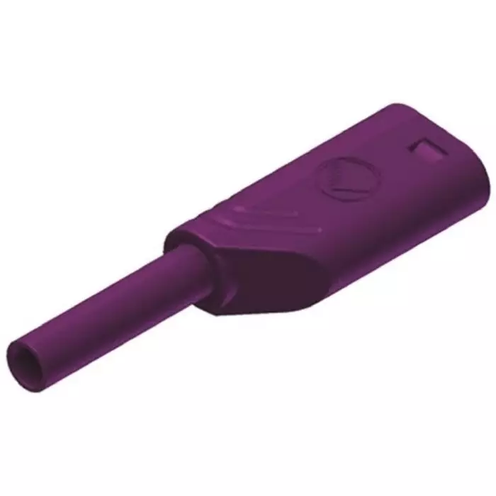 HIRSCHMANN TEST AND MEASUREMENT Banana Plug Violet male 2 mm Connector Solder Termination 10A Gold Plating, 975090709 (Pack of 100)