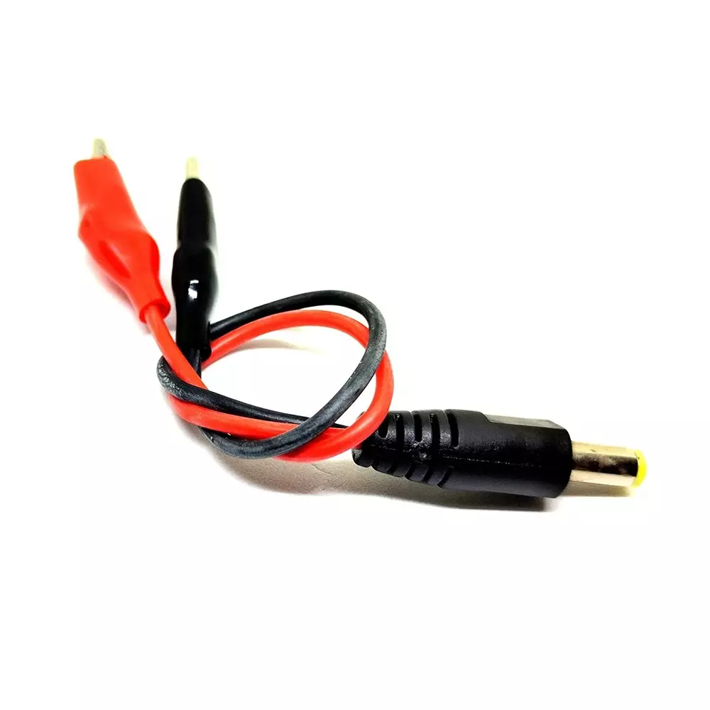 invento-male-dc-jack-plug-55x21-mm-with-crocodile-alligator-clip-20-awg-150-mm-length-silicone-wire-red-black-isc-3013-4-pack-of-8-pcs