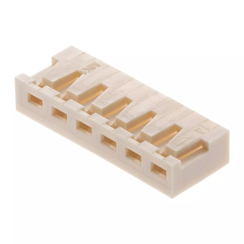Molex Connector Housing 2.5 mm Pitch Spacing 6 Ways, 212415-0600 (Pack of 10)
