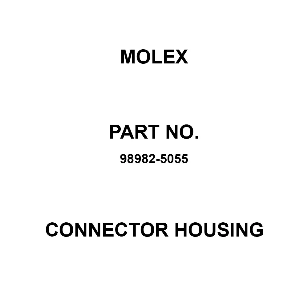 Molex Connector Housing 2.54 mm Pitch Spacing 18 Ways, 98982-5055 (Pack of 10)