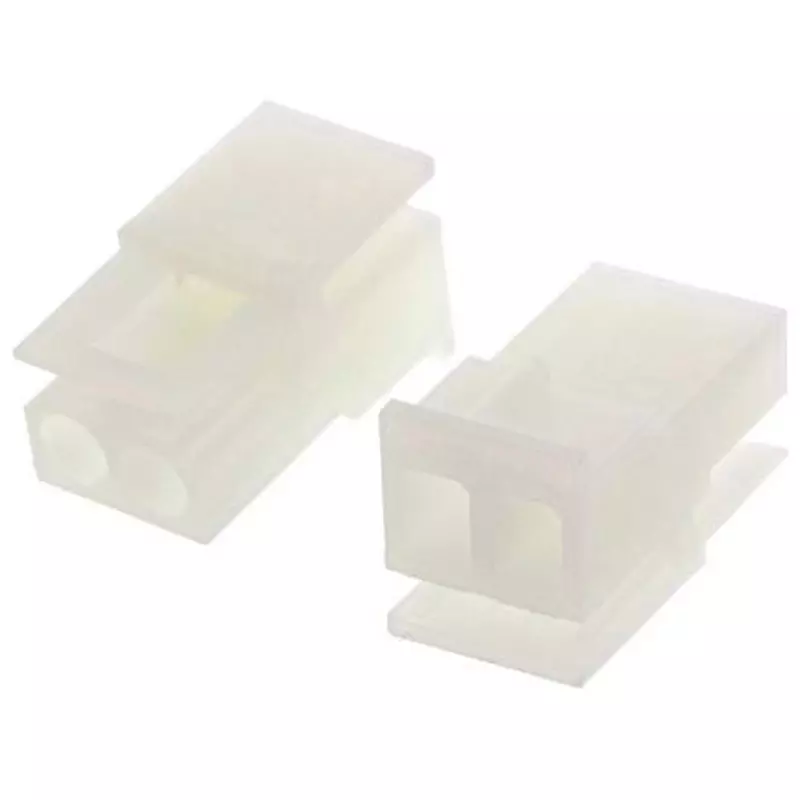 TE CONNECTIVITY Male Connector Housing 2 Pole, 1-480720-0 (Pack of 5)