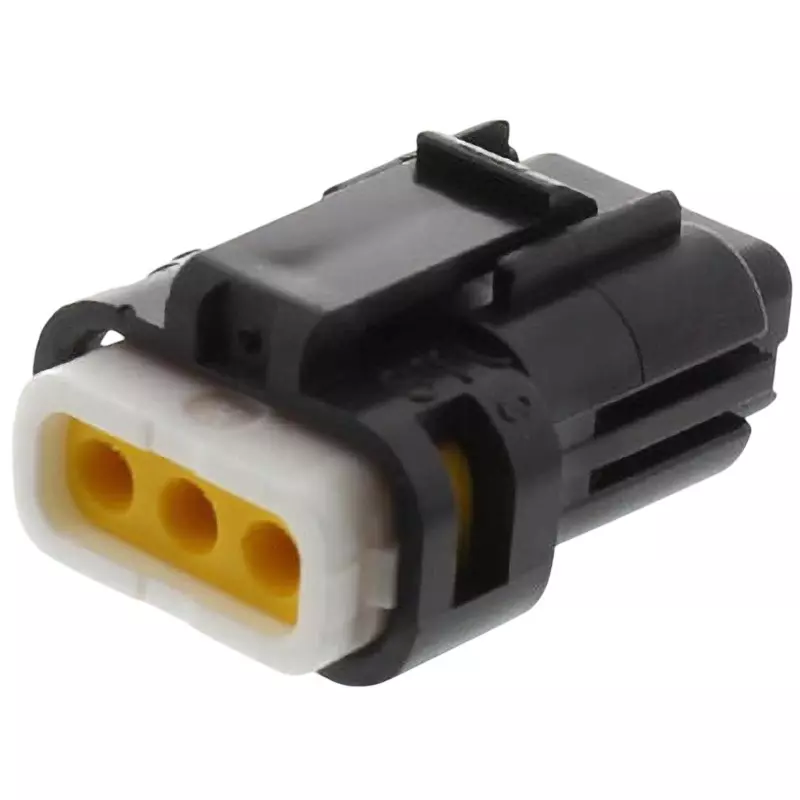 Minebea Connect Waterproof Connector Socket Housing (Maximum) 3 Amp Current 250 Voltage, CB01A6-03B0-01 (Pack of 10)