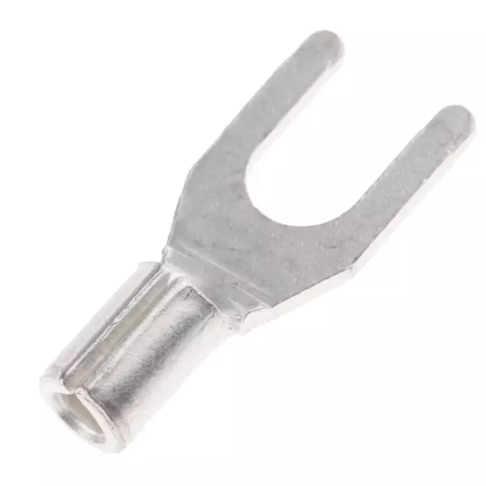 RS PRO Uninsulated Crimp Spade Connector 0.5-1.5 mm² 22-16 AWG M3.5 Stud Size, 433062