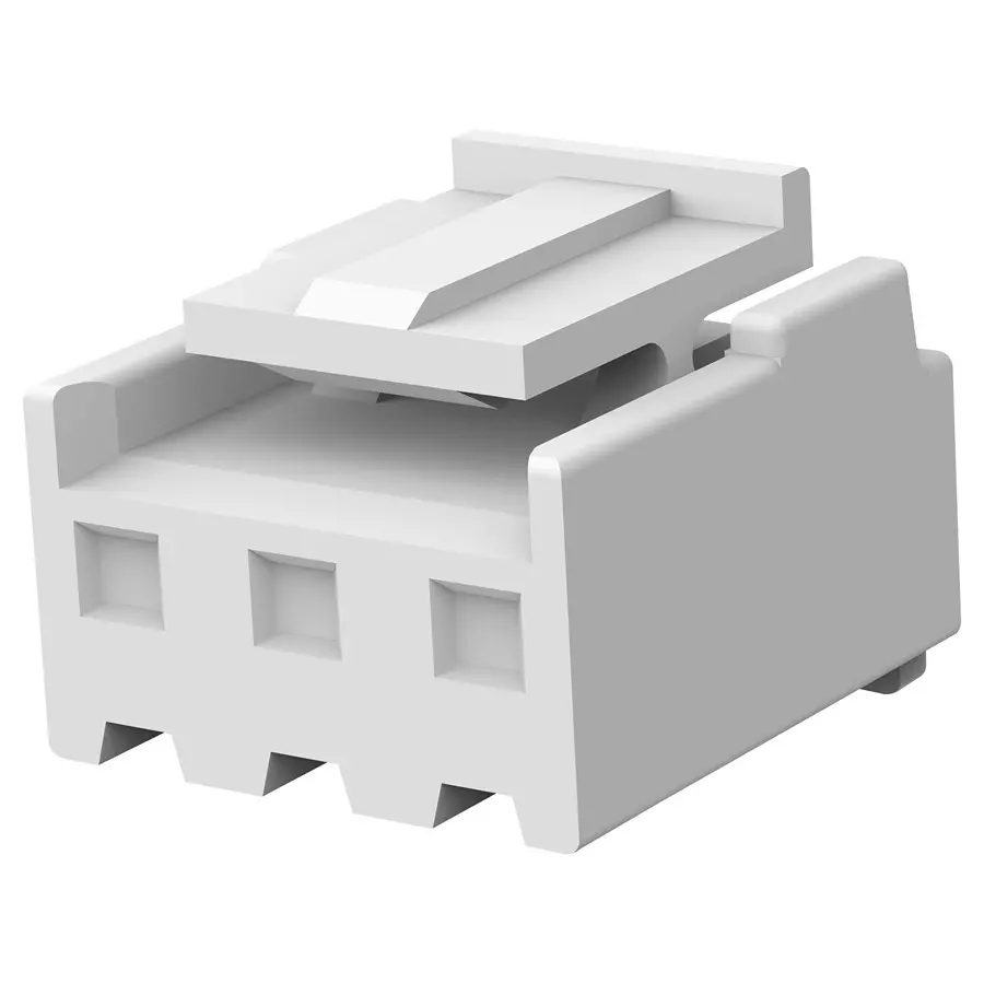 AMP - TE CONNECTIVITY CONN, HOUSING, PLUG, 3POS, 1ROW, 3.96MM, 1-1123722-3 (Pack 100)