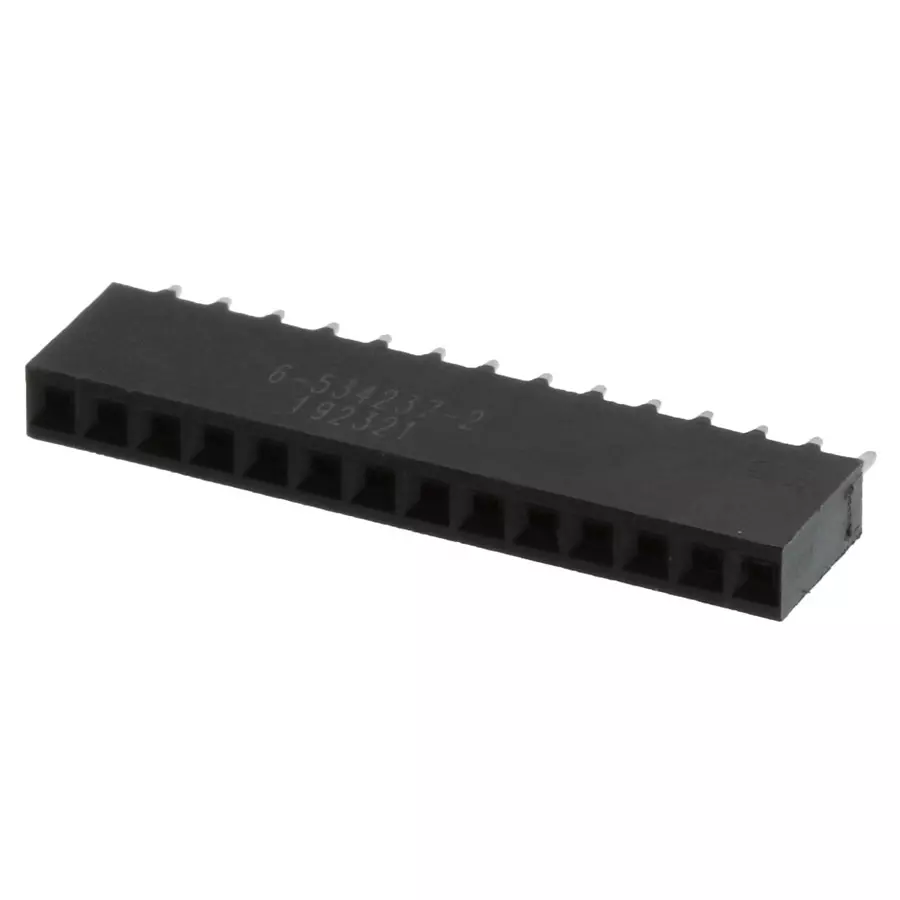 AMP - TE CONNECTIVITY BTB CONNECTOR, RCPT, 14POS, 1ROW, 2.54MM, 6-534237-2