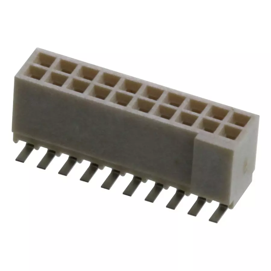 AMPHENOL COMMUNICATIONS SOLUTIONS CONNECTOR, RCPT, 20POS, 2ROW, 1.27MM, 87022-610LF