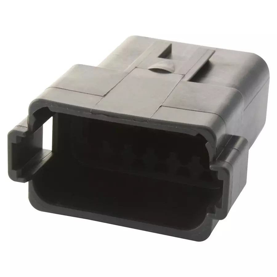 DEUTSCH - TE CONNECTIVITY RECEPTACLE, DT, THIN WALL, 12WAY, PIN, DT0412PA-CE02