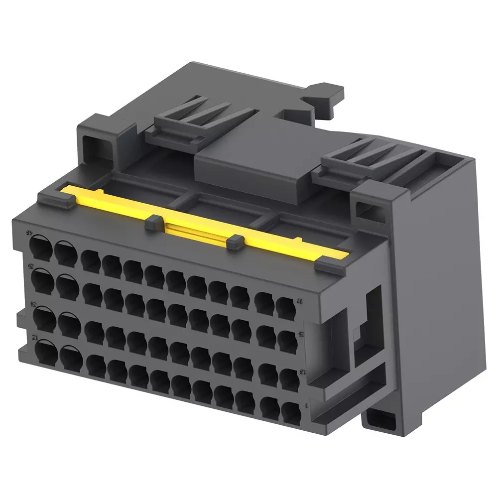 TE CONNECTIVITY Conn, Tab Housing, 48Pos, 24V, Pbt+Gf30, 2366066-1