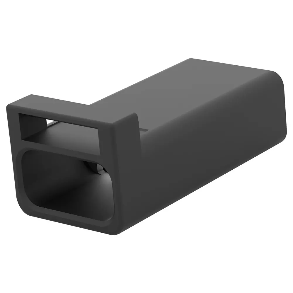 TE CONNECTIVITY Receptacle Housing, 2Pos, Pbt, Black, 2-2834075-2 (Pack of 10)