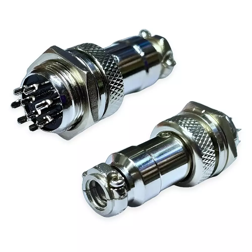 SETMI INDIA GX16 Aviation Plug & Socket Connector 16 mm 9-Pin Circular AC/DC 125-250 V