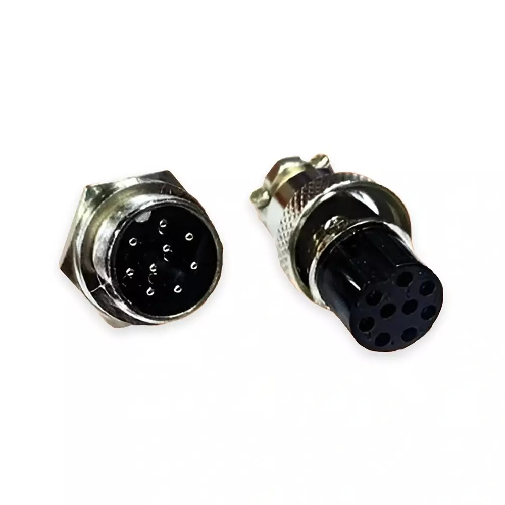 SETMI INDIA GX16 Aviation Plug & Socket Connector 16 mm 9-Pin Circular AC/DC 125-250 V