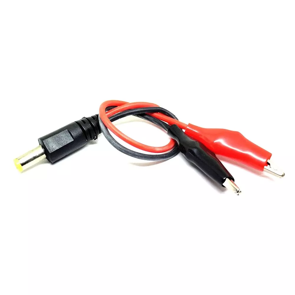 invento-male-dc-jack-plug-55x21-mm-with-crocodile-alligator-clip-20-awg-150-mm-length-silicone-wire-red-black-isc-3013