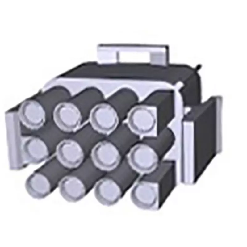 TE CONNECTIVITY Male Connector Housing 12 Pole, 1-480708-0