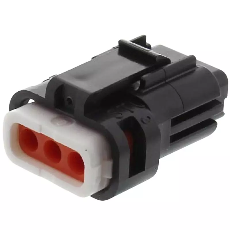 Minebea Connect Waterproof Connector Socket Housing (Maximum) 3 Amp Current 250 Voltage, CB01A6-03B0-02 (Pack of 10)