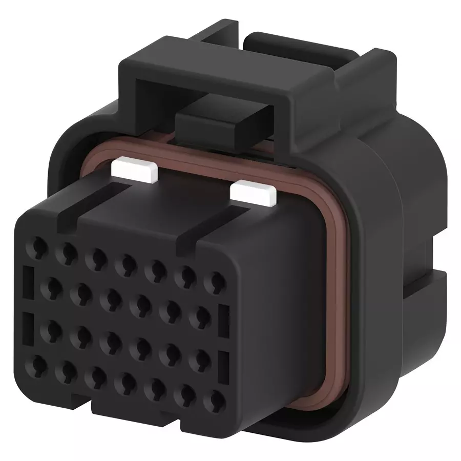 AMP - TE CONNECTIVITY PLUG HOUSING, 26POS, GF PBT, BLACK, 3-1437290-8