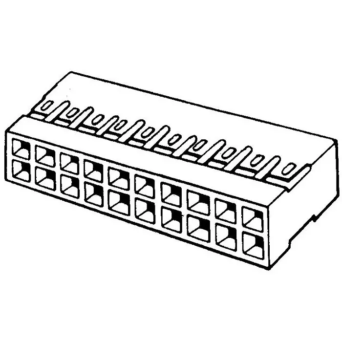 AMPHENOL COMMUNICATIONS SOLUTIONS WIRE-BOARD CONNECTOR RECEPTACLE 24 POSIT, 65043-025LF