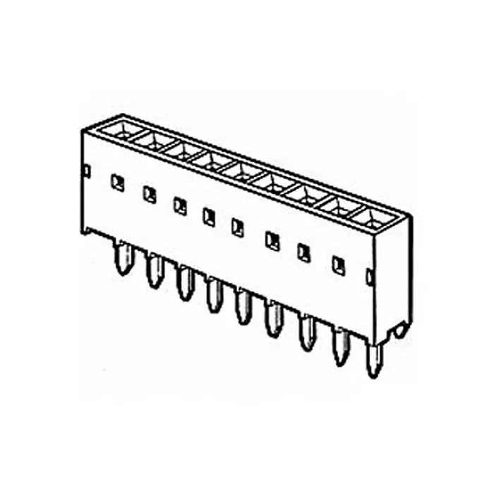 AMPHENOL COMMUNICATIONS SOLUTIONS CONNECTOR, RCPT, 4POS, 1ROW, 2.54MM, 68685-304LF