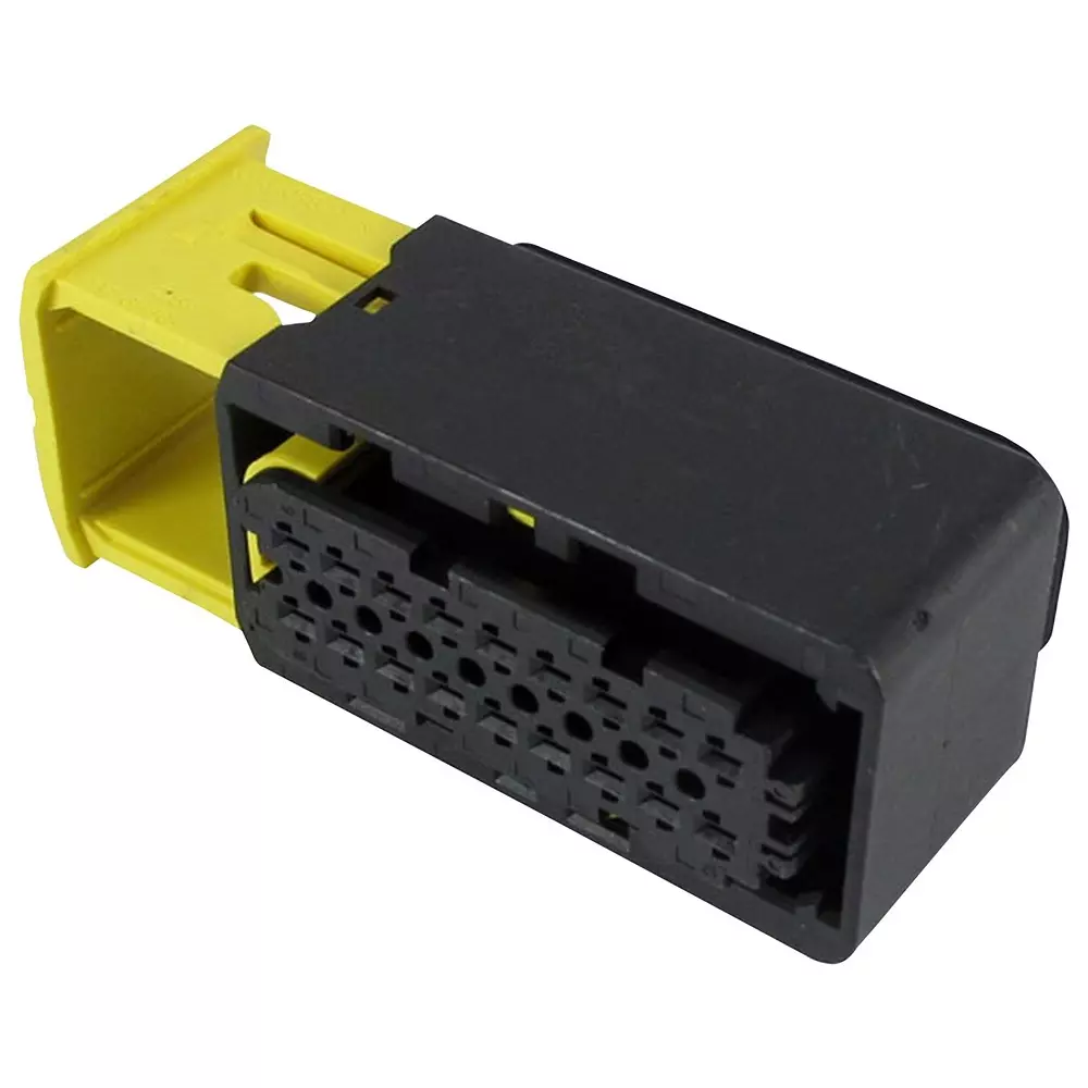 TE CONNECTIVITY Rcpt Housing, 18Pos, Gf Pbt, Black, 1-1563759-1