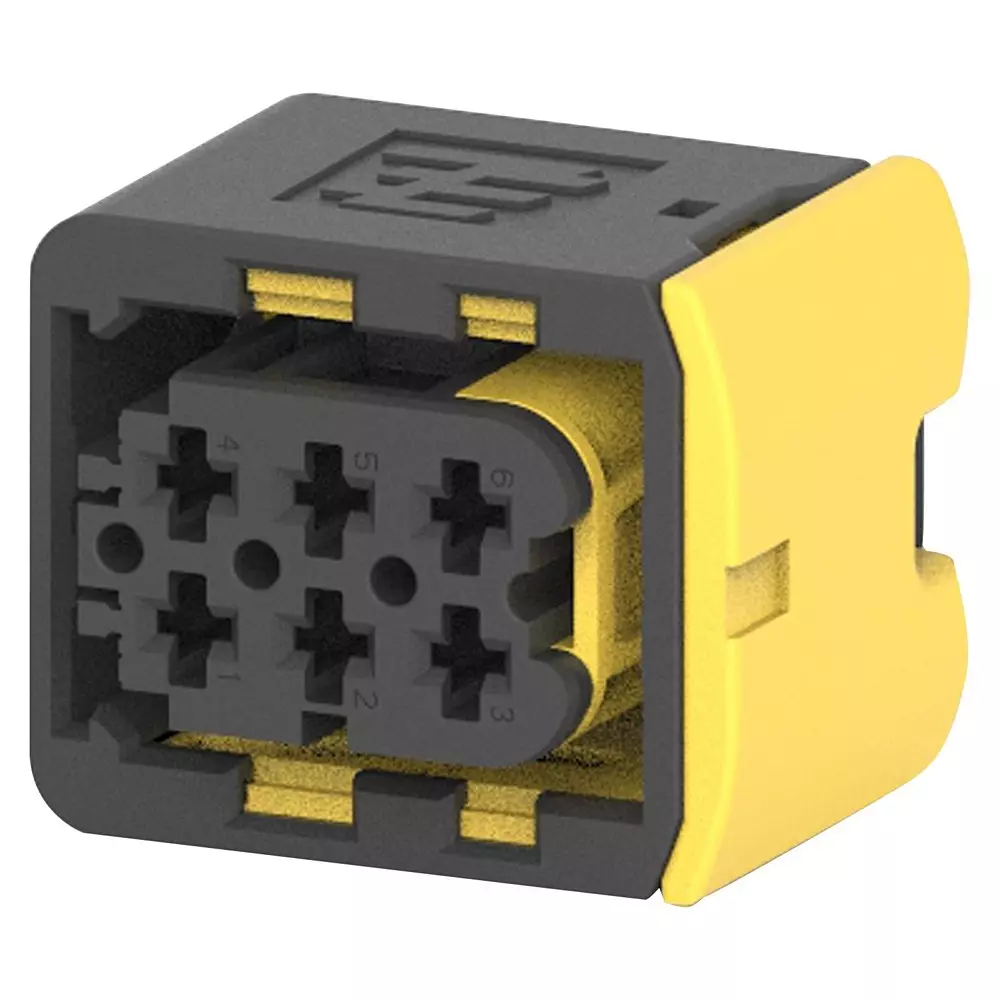 TE CONNECTIVITY Automotive Conn Housing, Rcpt, 6Pos, 1-1418437-1