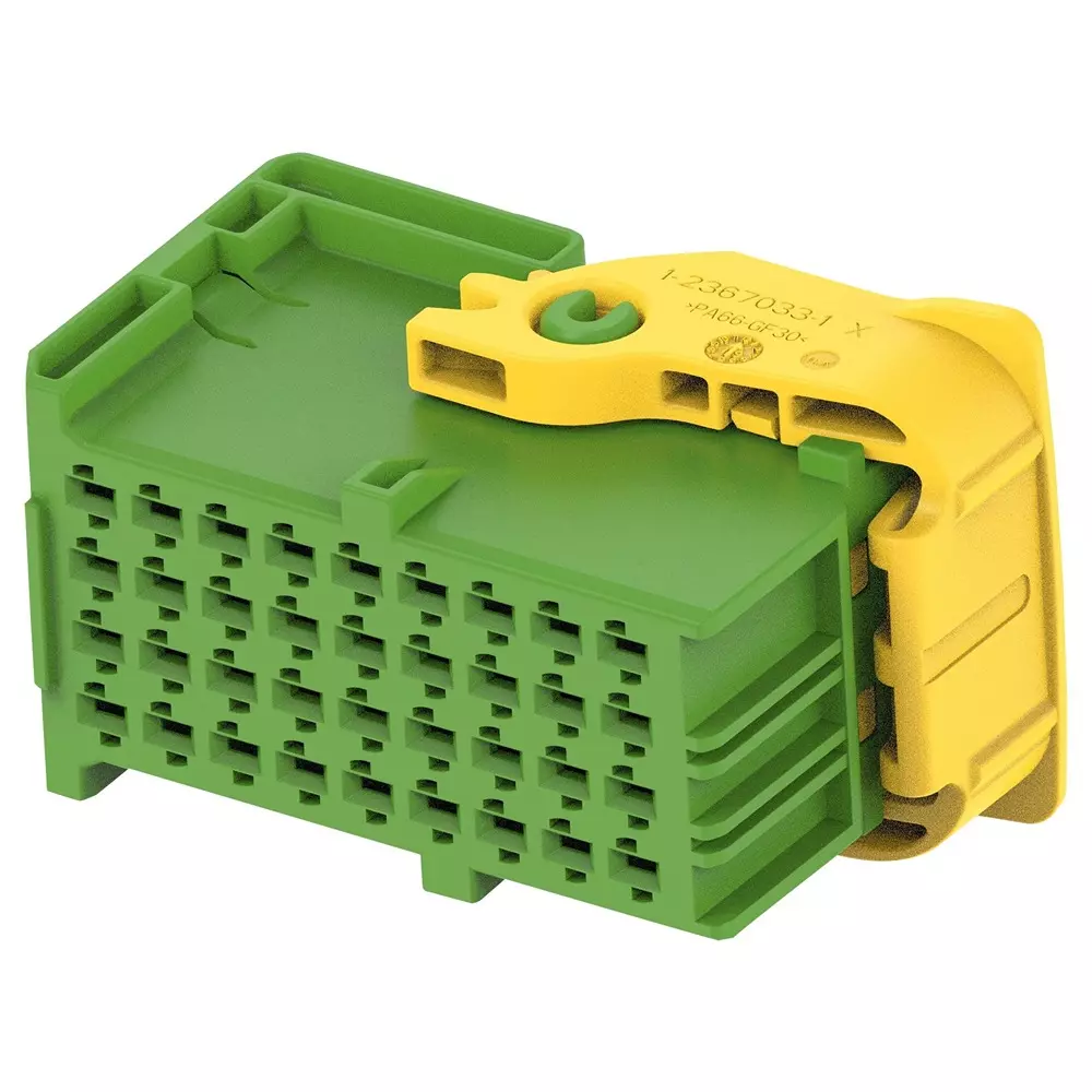 TE CONNECTIVITY Conn, Plug Housing, 36Pos, 36V, Pa66+Gf, 2377780-3