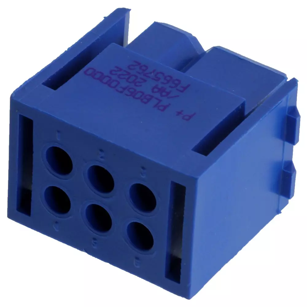 POSITRONIC RECTNGLR PWR HOUSING, RCPT, 6POS, CABLE, PLB06F0000/AA.