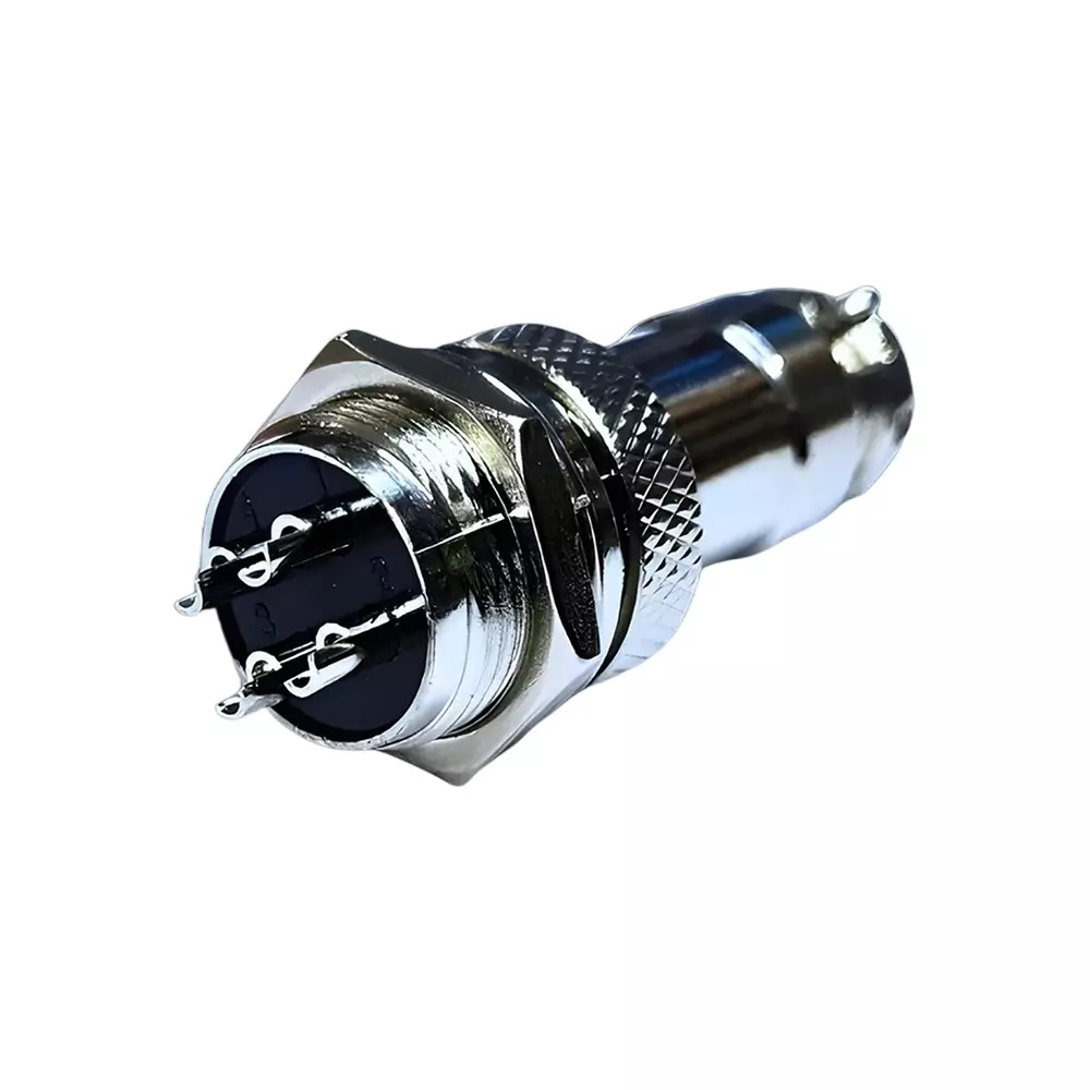 SETMI INDIA GX16 Aviation Plug & Socket Connector 16 mm 4-Pin Circular AC/DC 125-250 V