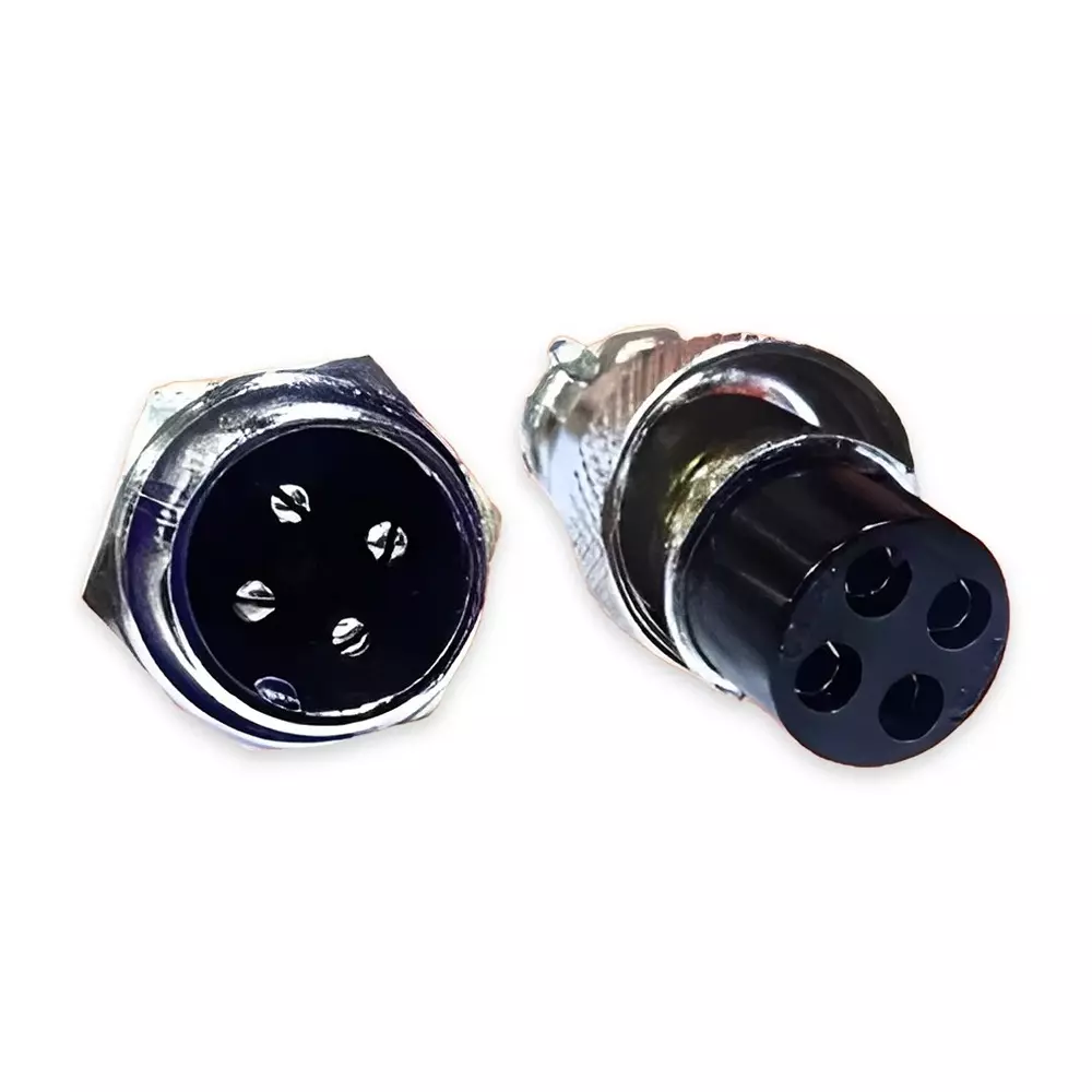 SETMI INDIA GX16 Aviation Plug & Socket Connector 16 mm 4-Pin Circular AC/DC 125-250 V