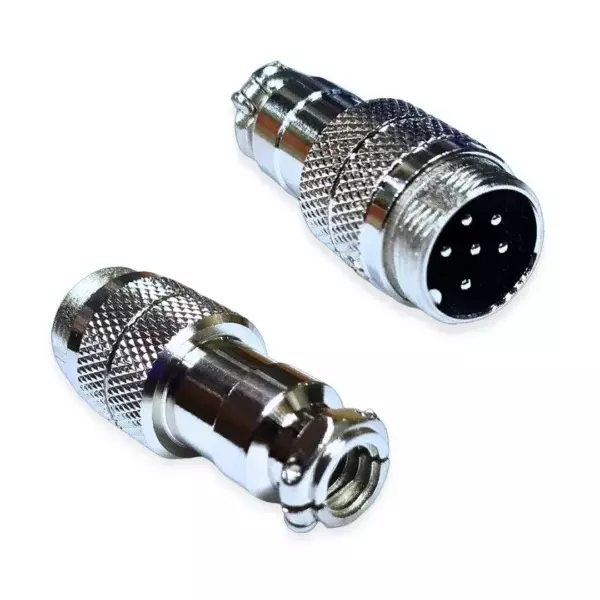 SETMI INDIA GX16 Aviation Connector Male 16 mm Circular 5-15 A with Solder Type 6-Pin