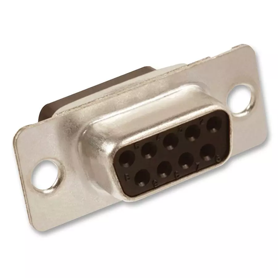 AMPHENOL COMMUNICATIONS SOLUTIONS D SUB, RECEPTACLE, STANDARD, 9WAY, 865609SLTLF.