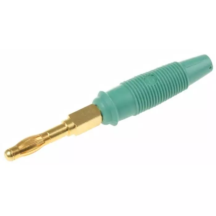 HIRSCHMANN TEST AND MEASUREMENT Banana Plug Green male 4 mm Connector Solder Termination 32A Gold Plating, 972518704 (Pack of 500)