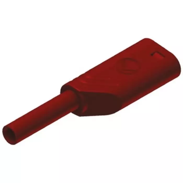 HIRSCHMANN TEST AND MEASUREMENT Banana Plug Red male 2 mm Connector Solder Termination 10A Gold Plating, 975090701 (Pack of 100)