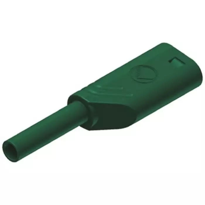 HIRSCHMANN TEST AND MEASUREMENT Banana Plug Green male 2 mm Connector Solder Termination 10A Gold Plating, 975090704 (Pack of 100)
