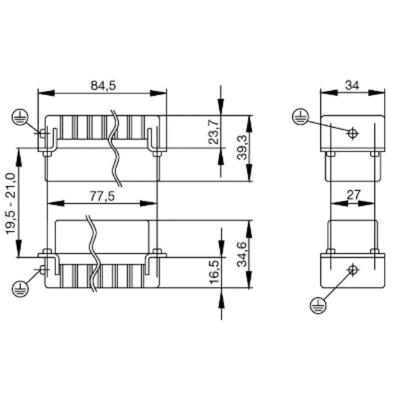 Weidmuller HDC Insert Crimp Connection and 10 A Nominal Current, HDC HD 40 MC