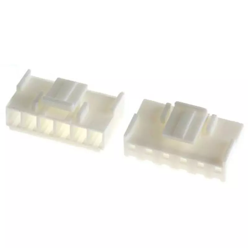 TE CONNECTIVITY Female Connector Housing 6 Pole, 1-1123722-6 (Pack of 10)