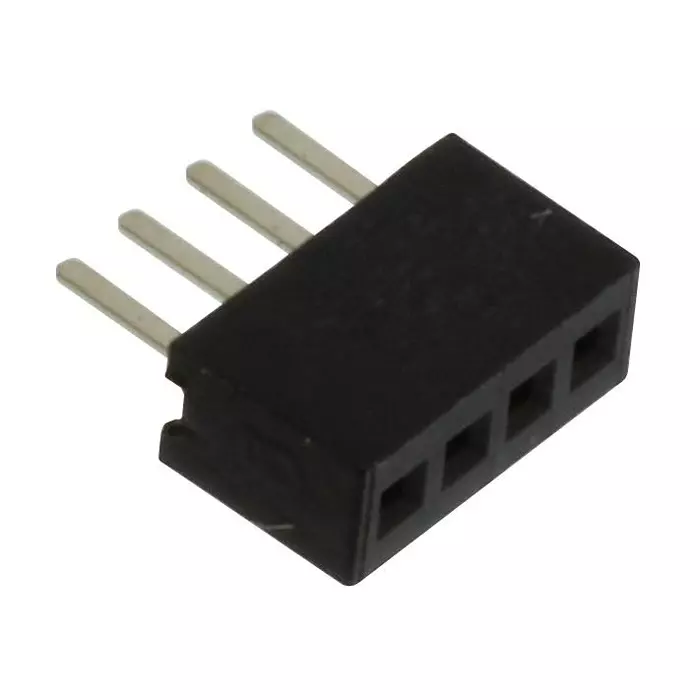 MULTICOMP PRO PCB Receptacles CONNECTOR, RCPT, 4POS, 1ROW, 1.27MM, MC-SVT1-S04-G (Pack of 5)