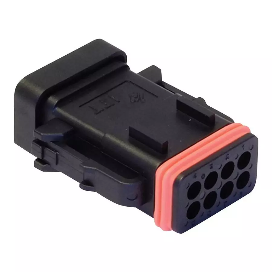 ITT CANNON Automotive Connector Housings PLUG HOUSING W/CAP, 8POS, PLASTIC, 250V, 132015-0134.