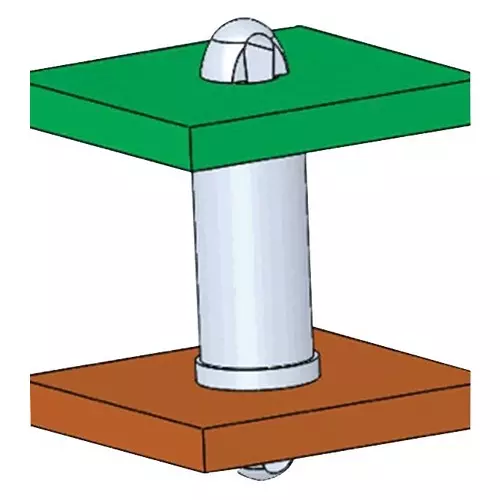 ESSENTRA COMPONENTS PCB Supports PCB SPACER SUPPORT, NYLON 6.6, 3.2MM, DLCBST-2-01 (Pack of 40)