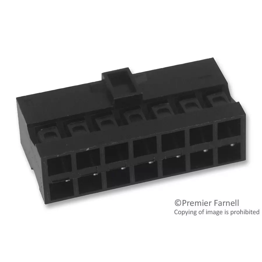 AMPHENOL COMMUNICATIONS SOLUTIONS CONNECTOR, HOUSING, 14POS, 2ROW, 2MM, 90311-014LF