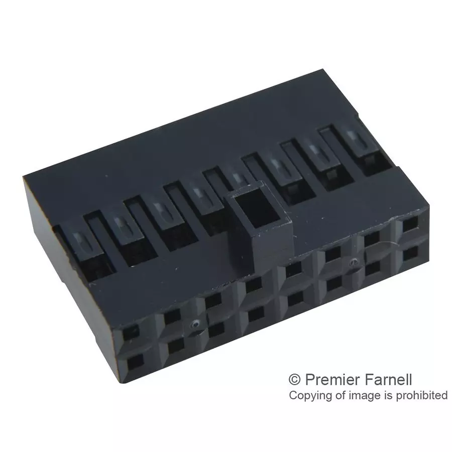 AMPHENOL COMMUNICATIONS SOLUTIONS CONN, HOUSING, RCPT, 16POS, 2ROW, 2.54MM, 65846-011LF