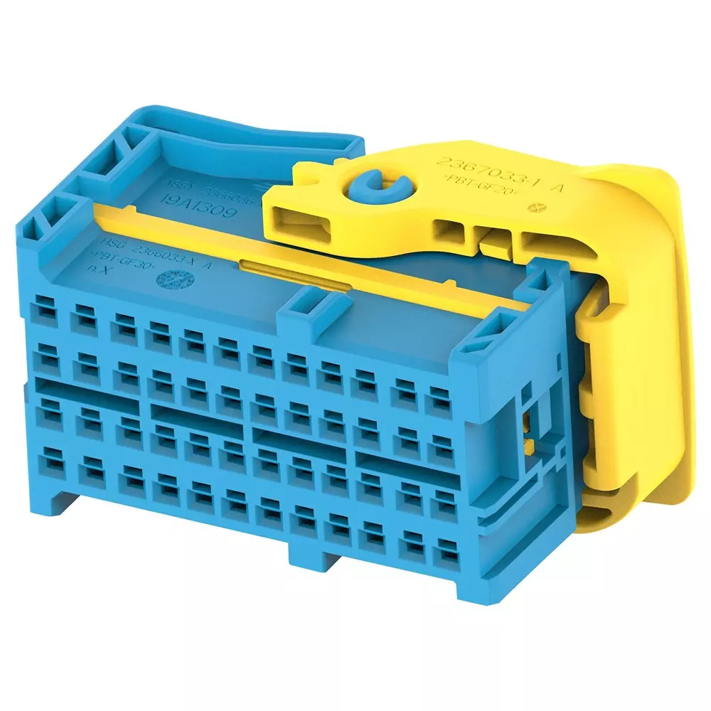 TE CONNECTIVITY Conn, Plug Housing, 48Pos, 24V, Pbt+Gf30, 2366036-4